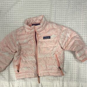 Patagonia Patterned Pink Puffer Jacket